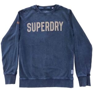 MEN'S SUPERDRY CREWNECK SWEATSHIRT SIZE LARGE SLIM FITTED.